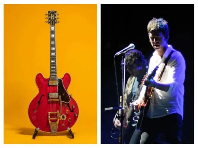 La chitarra fracassata della fine degli Oasis è stata venduta a sei cifre in Francia