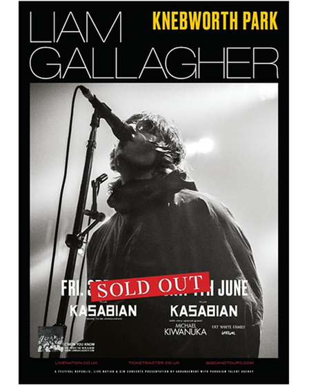 Tutto quello che c'è da sapere sul concerto di Liam Gallagher a Knebworth