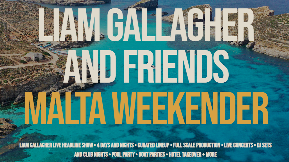 Liam Gallagher & Friends: Malta Weekender annunciato per il 2024